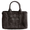 Canapa Denim Small Tote Black