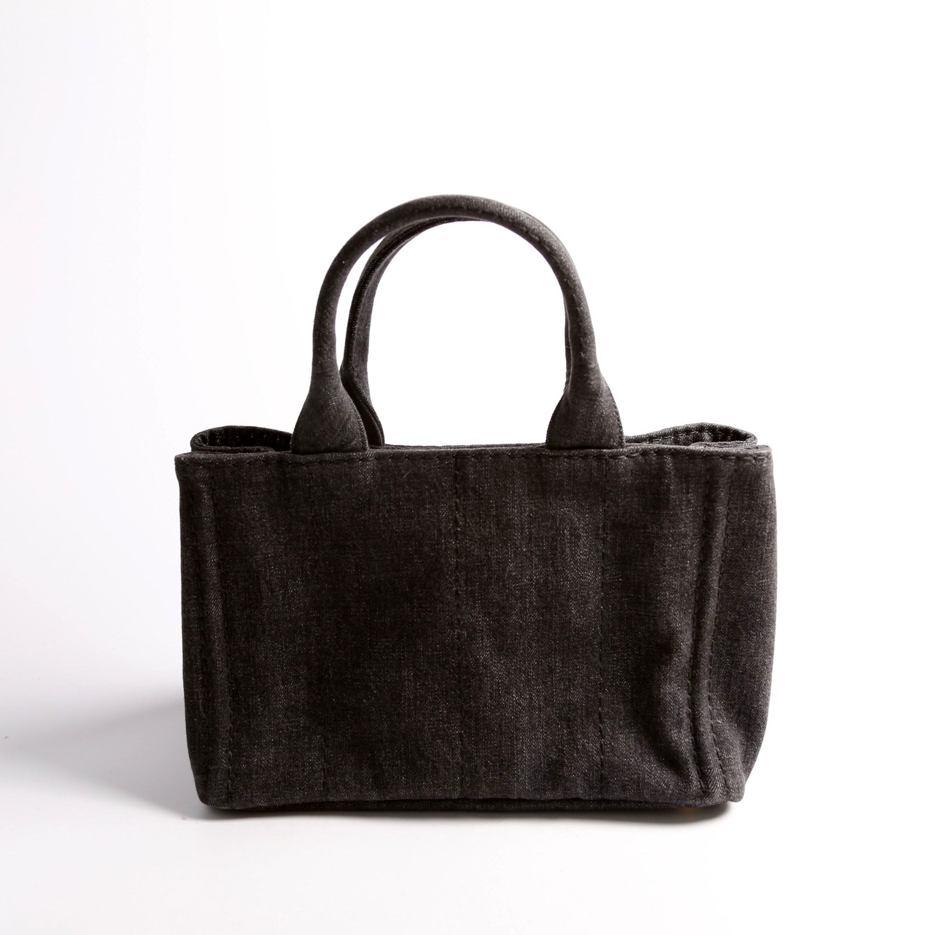 Canapa Denim Small Tote Black