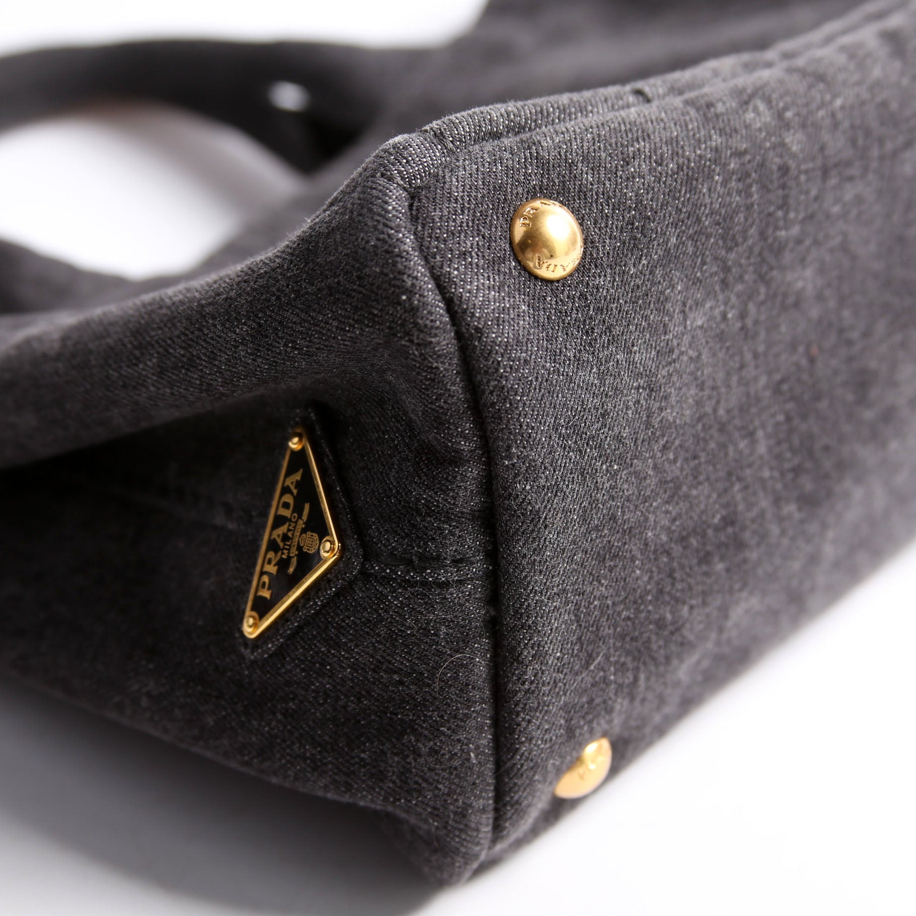 Canapa Denim Small Tote Black
