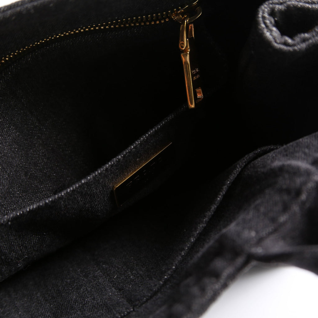 Canapa Denim Small Tote Black