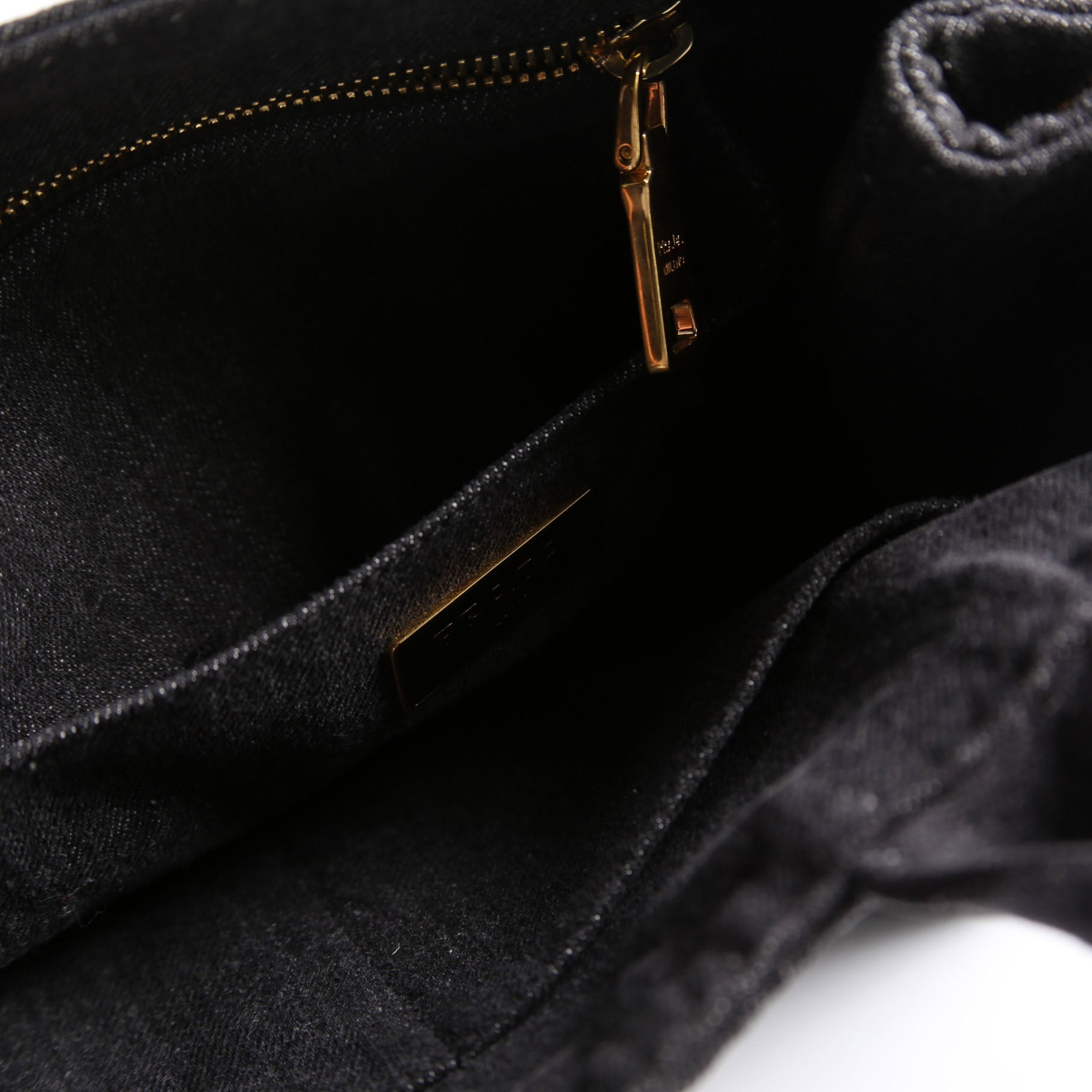Canapa Denim Small Tote Black