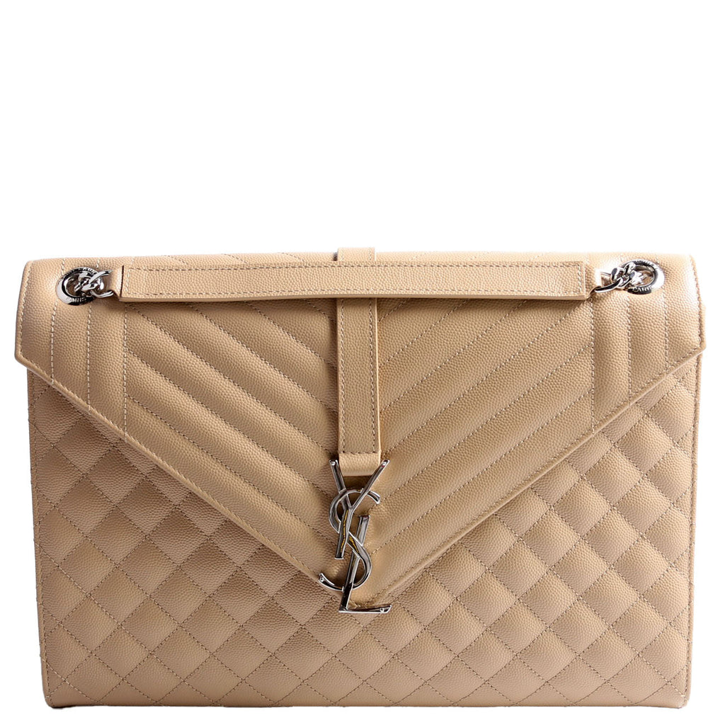 396910 Envelope Chevron Large Tan