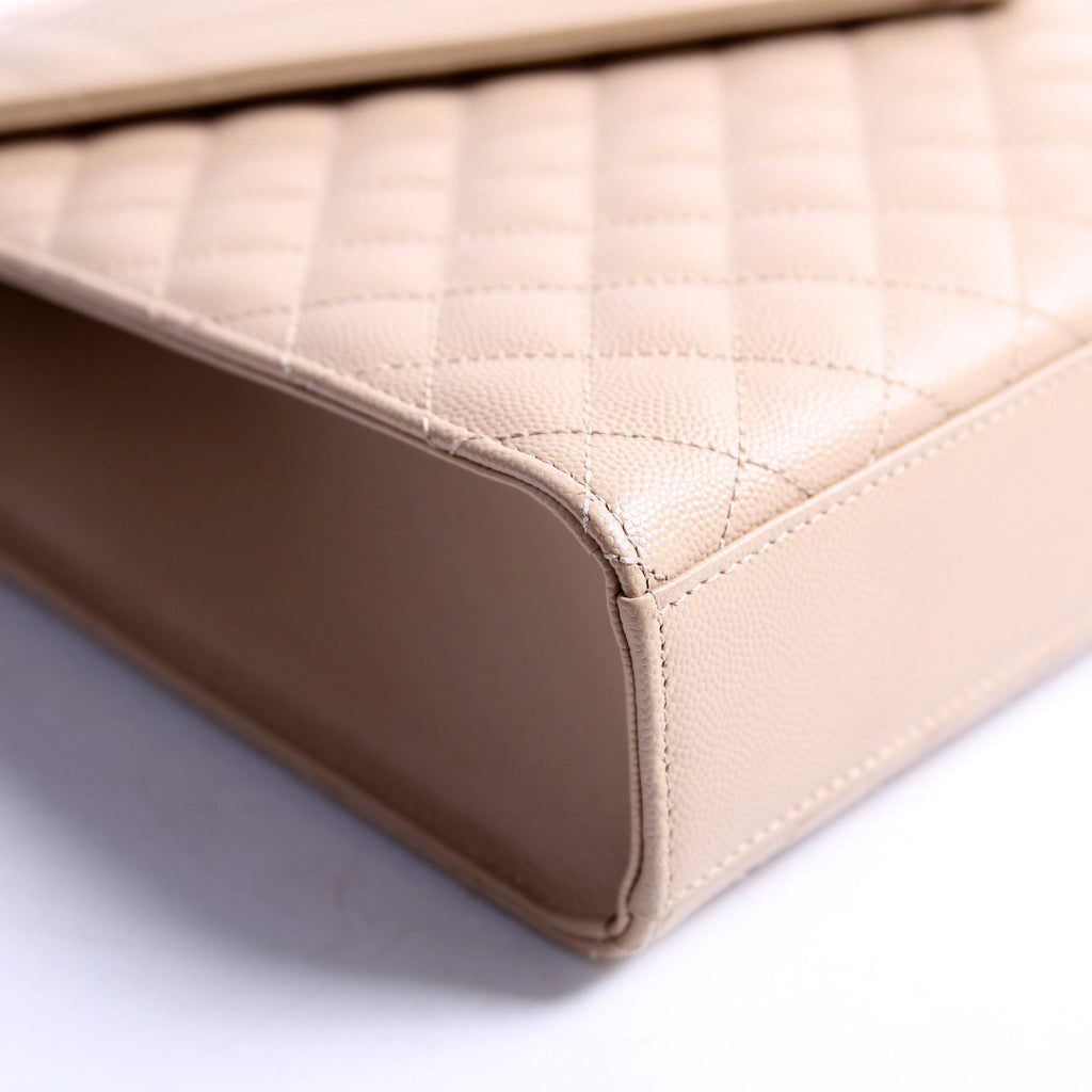 396910 Envelope Chevron Large Tan