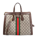 524537 Ophidia GG Medium Tote Brown