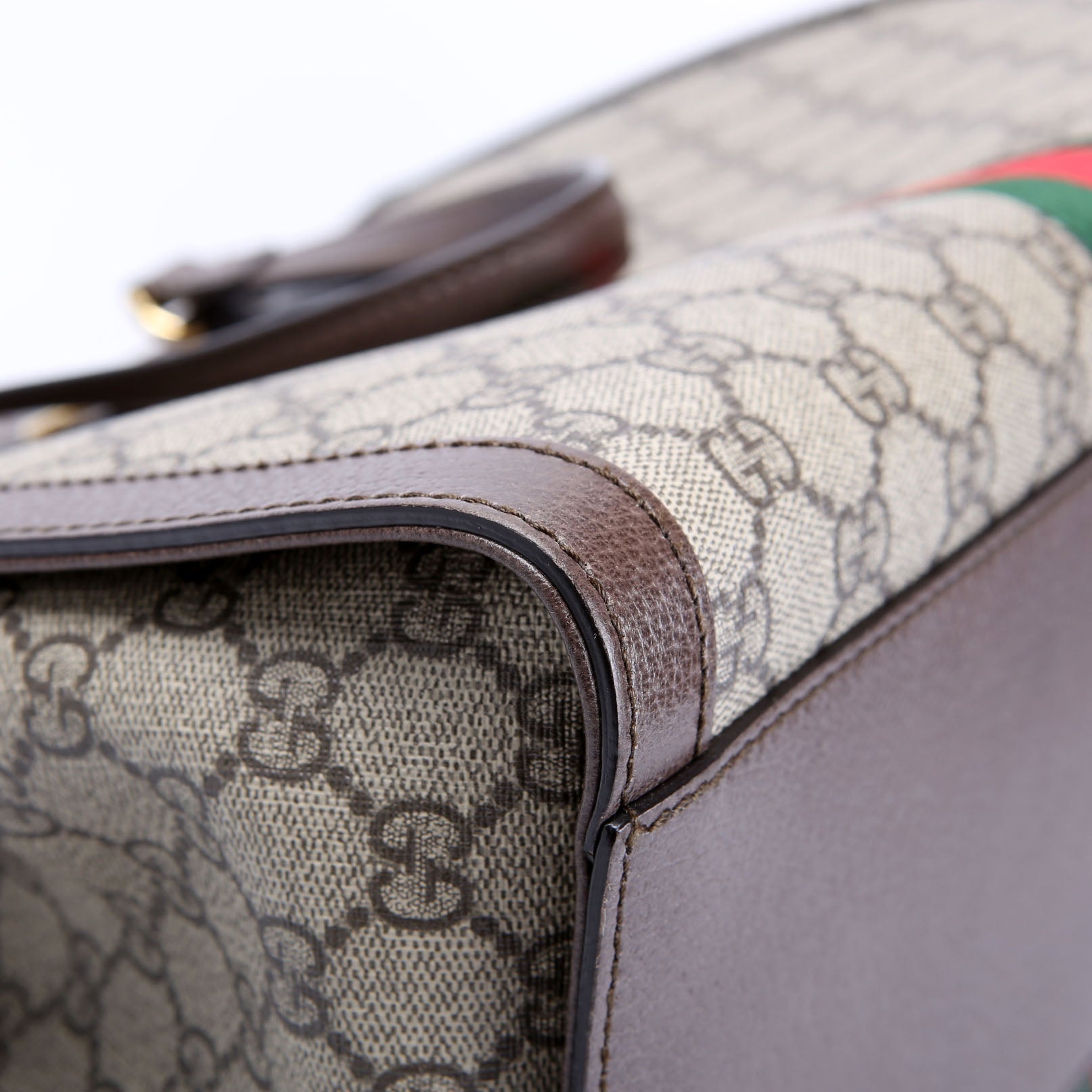 524537 Ophidia GG Medium Tote Brown