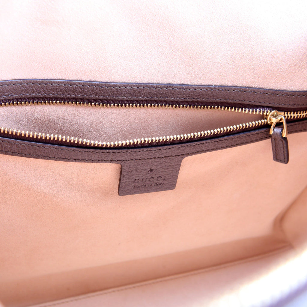 524537 Ophidia GG Medium Tote Brown
