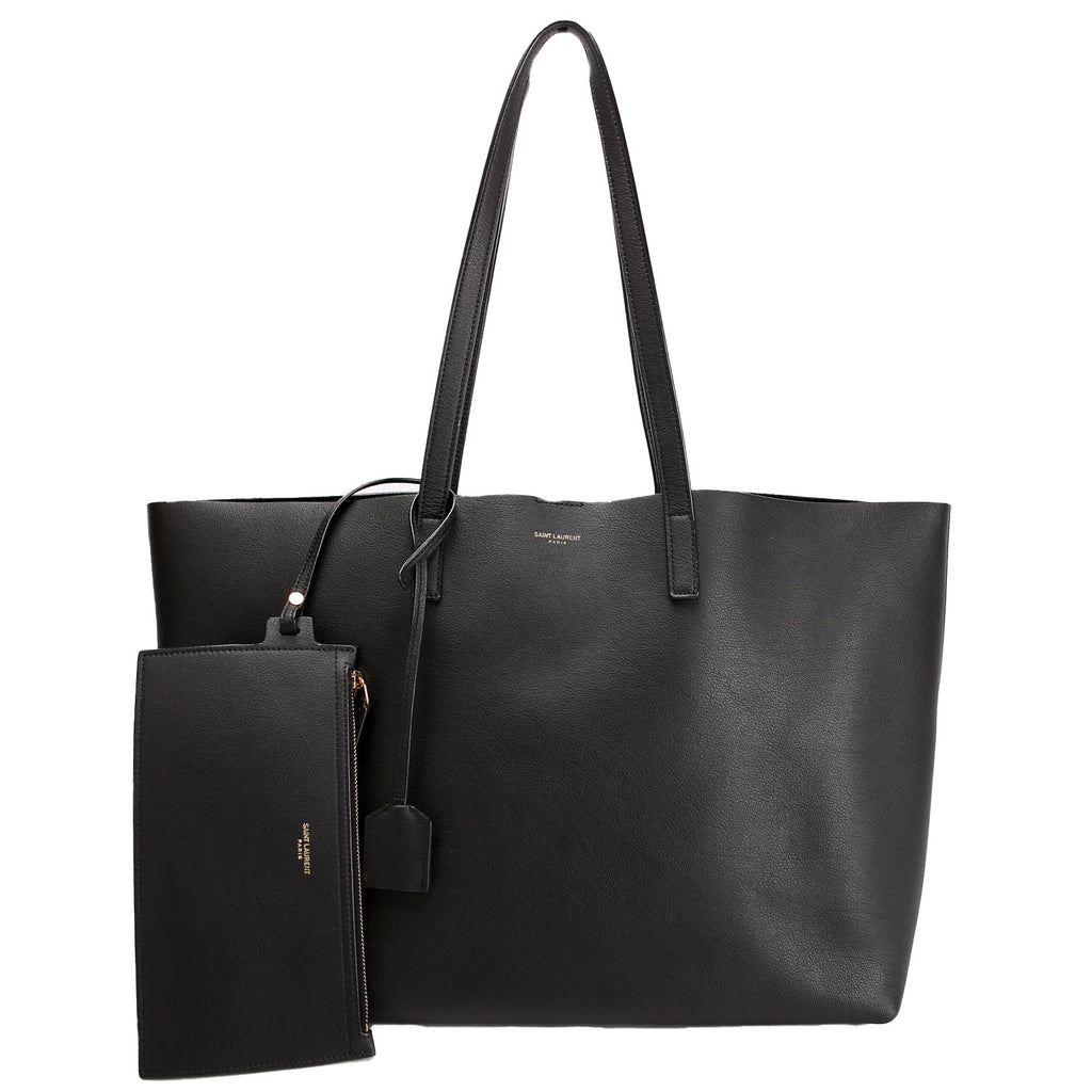 Shopping Bag E/W Supple Leather 600281 Black