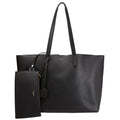 Shopping Bag E/W Supple Leather 600281 Black