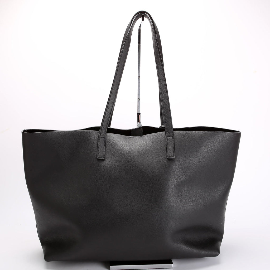 Shopping Bag E/W Supple Leather 600281 Black