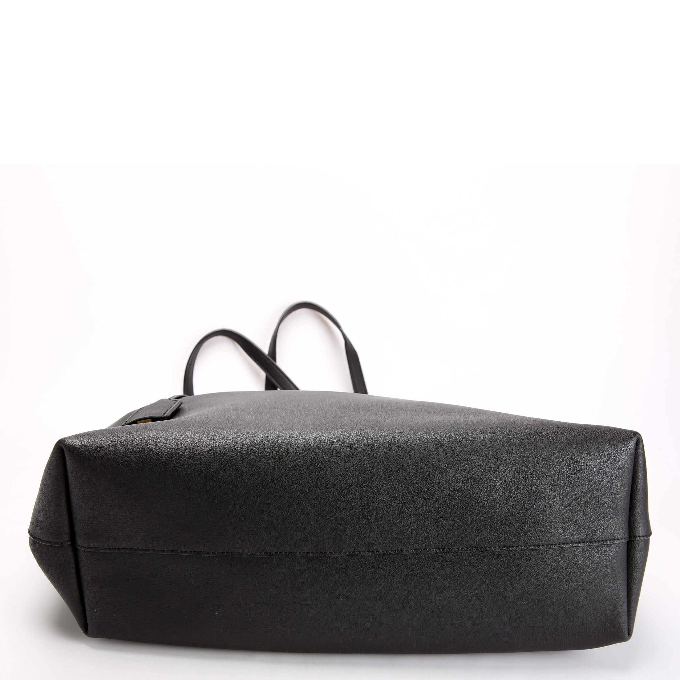 Shopping Bag E/W Supple Leather 600281 Black