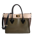 On My Side MM Calfskin/Monogram Green/Beige