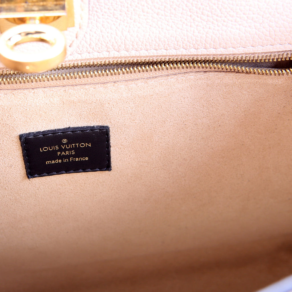 On My Side MM Calfskin/Monogram Green/Beige