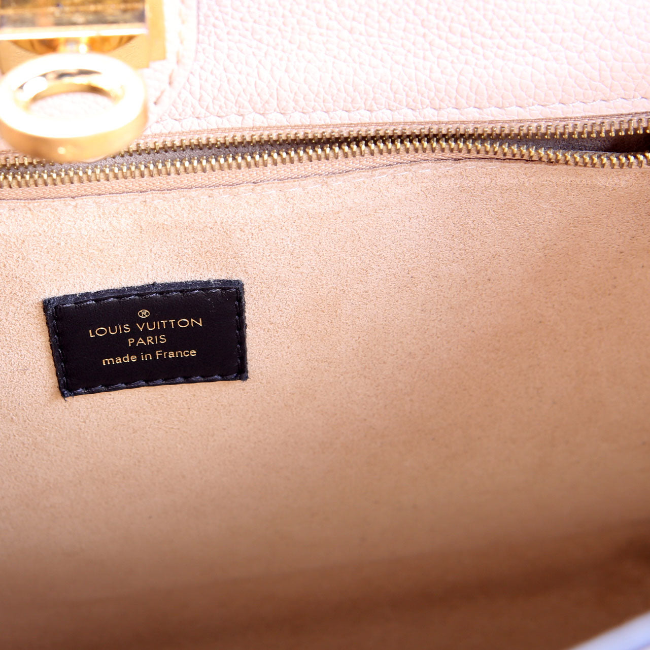 On My Side MM Calfskin/Monogram Green/Beige
