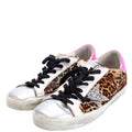Super Star Sneakers Size 38 Cheetah/Pink/Silver