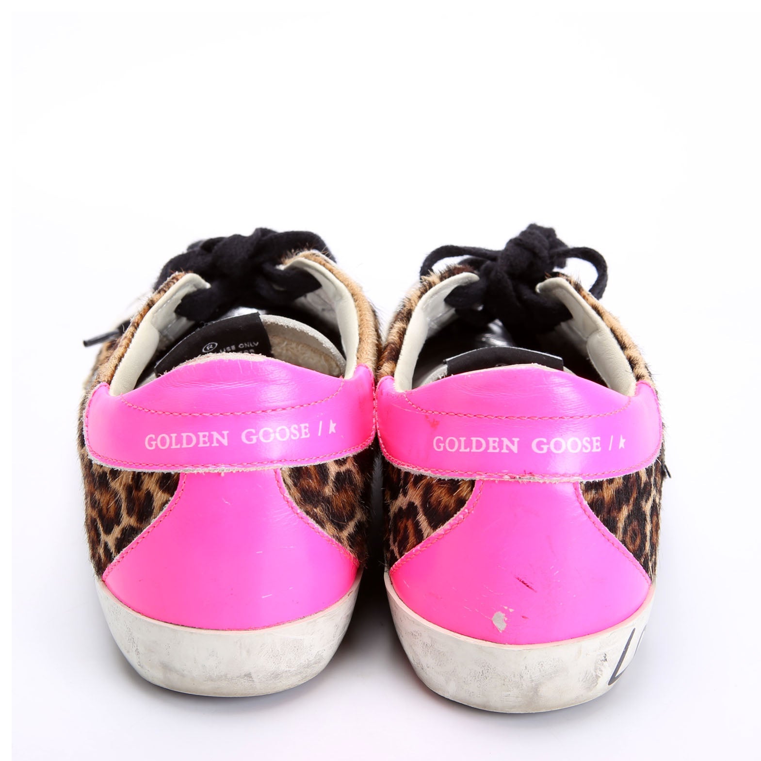 Super Star Sneakers Size 38 Cheetah/Pink/Silver