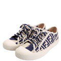 Domino Low Top Sneakers Size 39 Navy/Beige