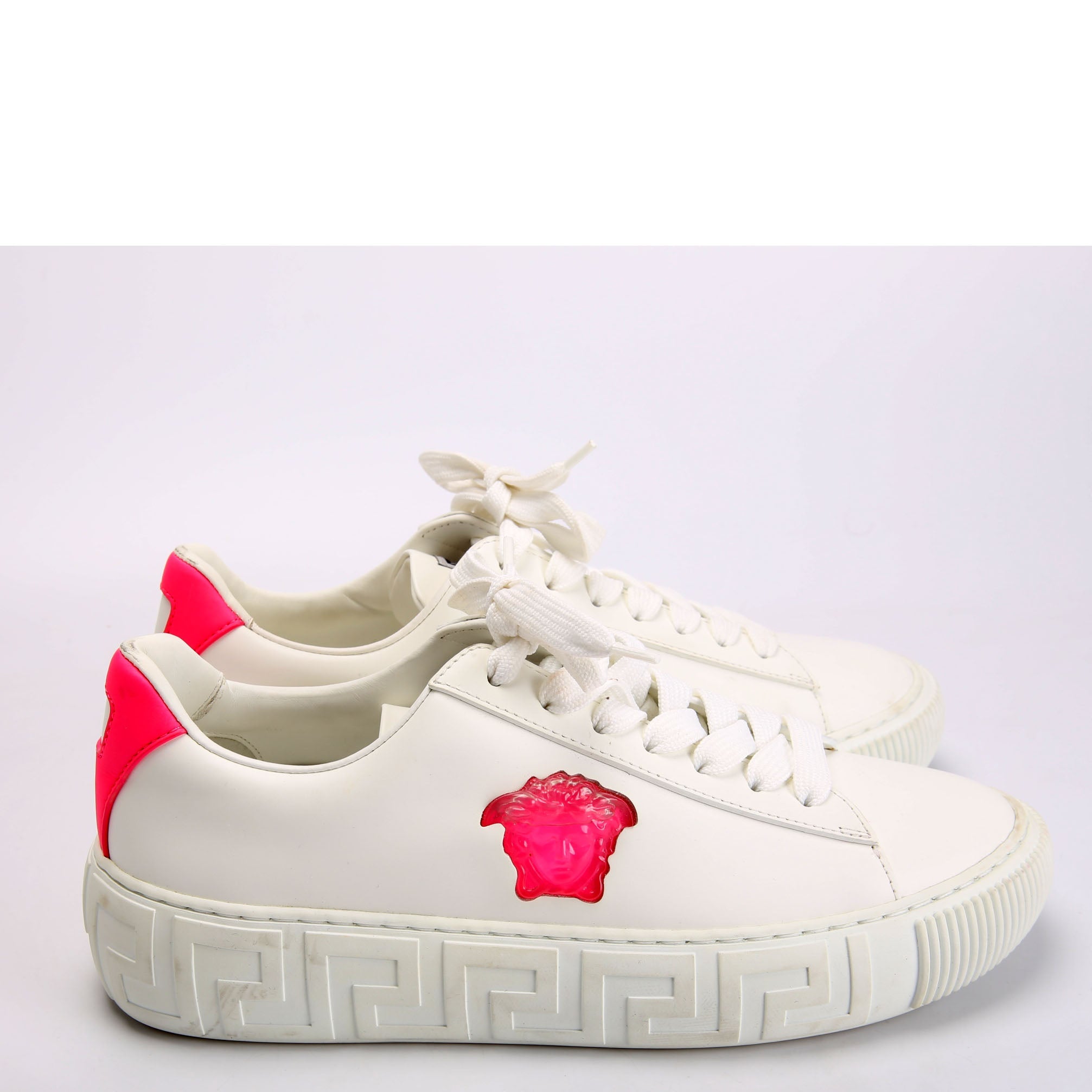 Greca Low Top Sneakers Size 39 white/Pink