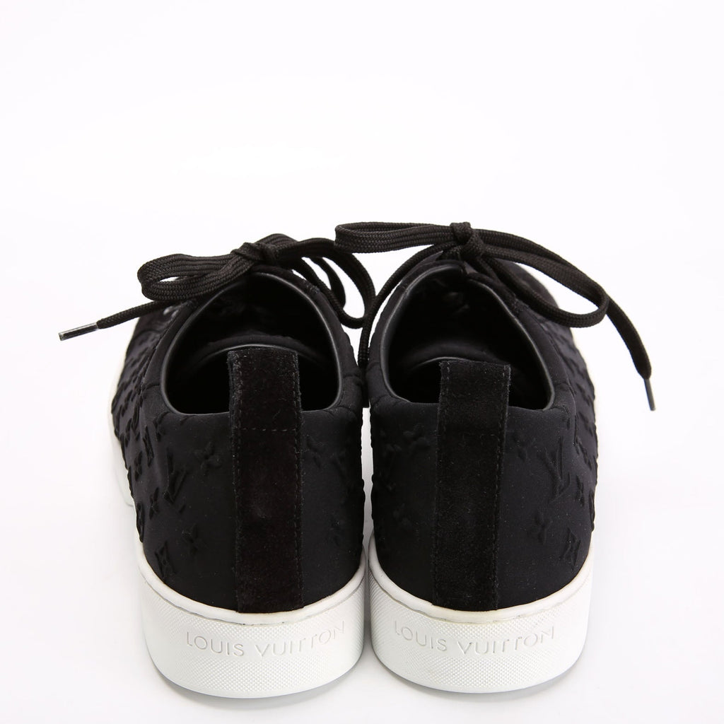 Stellar Low Top Sneakers Suede Size 36.5 Black/White