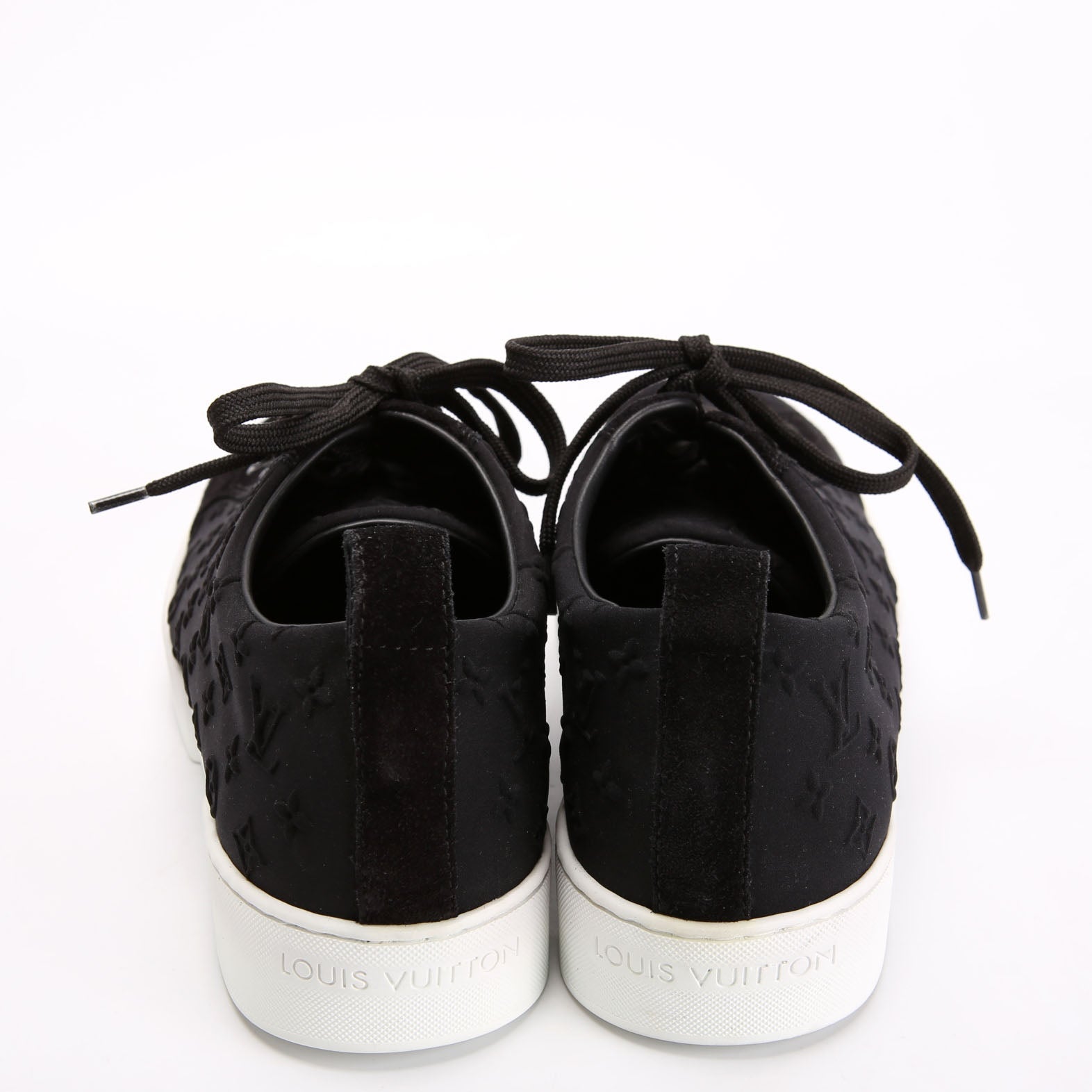 Stellar Low Top Sneakers Suede Size 36.5 Black/White