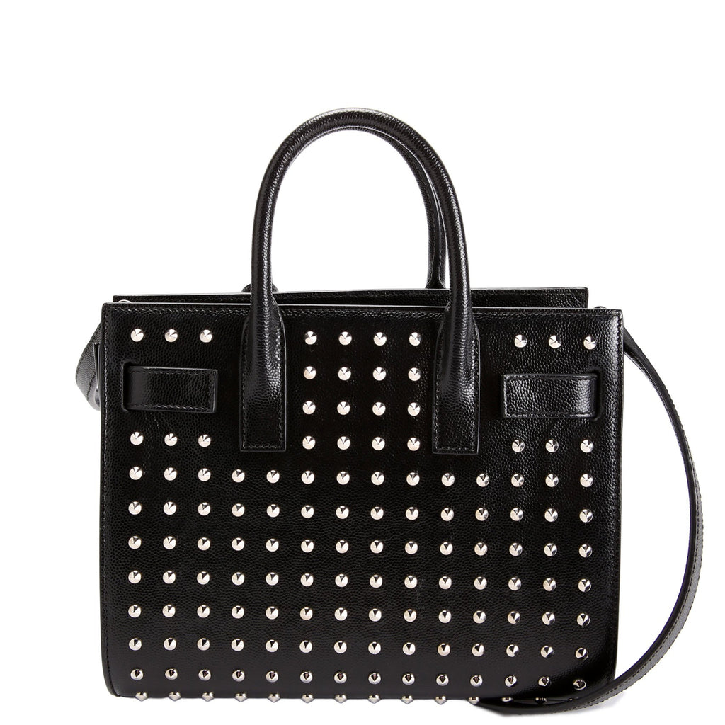 SAINT LAURENT Sac De Jour Nano 392035 Studded Black