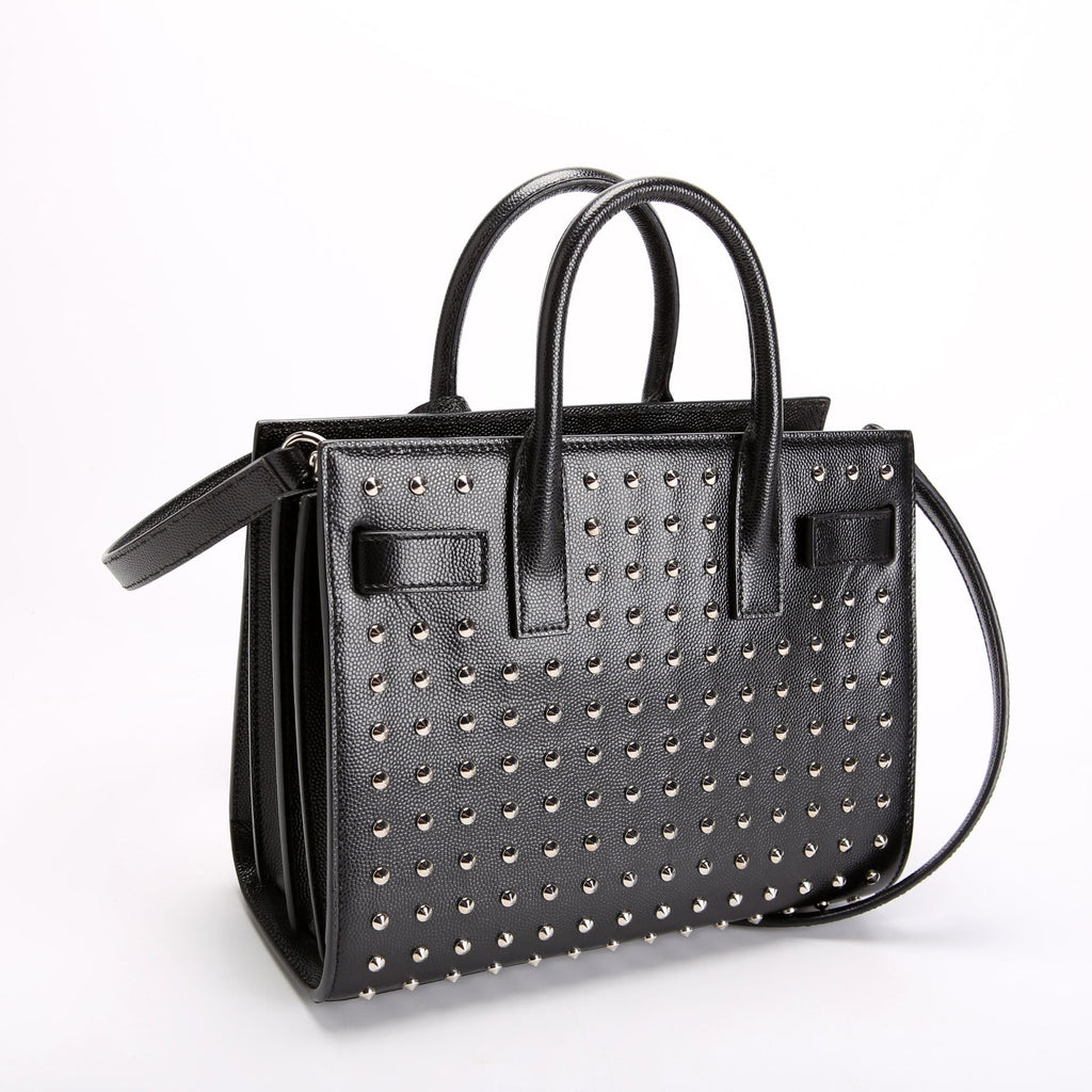 SAINT LAURENT Sac De Jour Nano 392035 Studded Black
