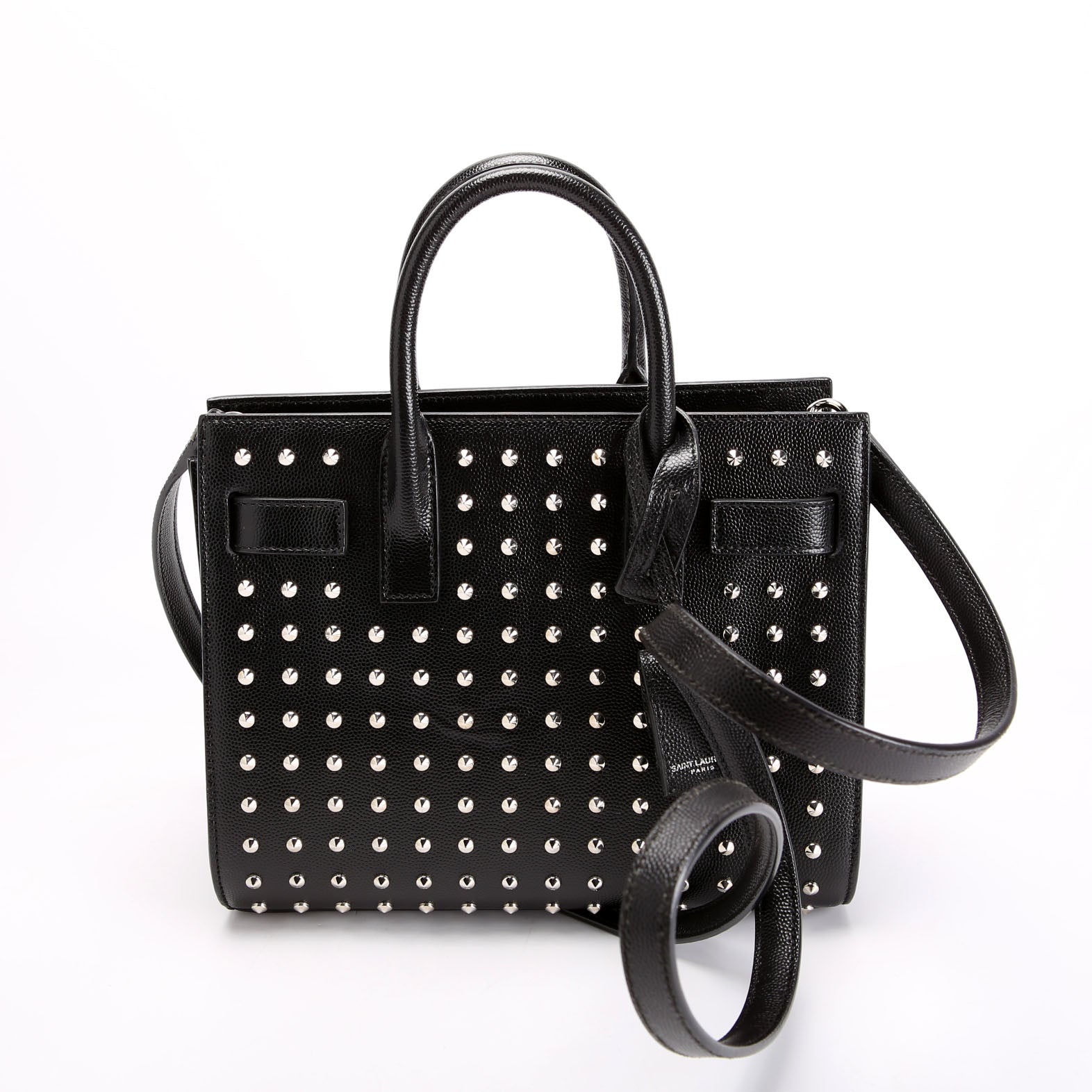 SAINT LAURENT Sac De Jour Nano 392035 Studded Black