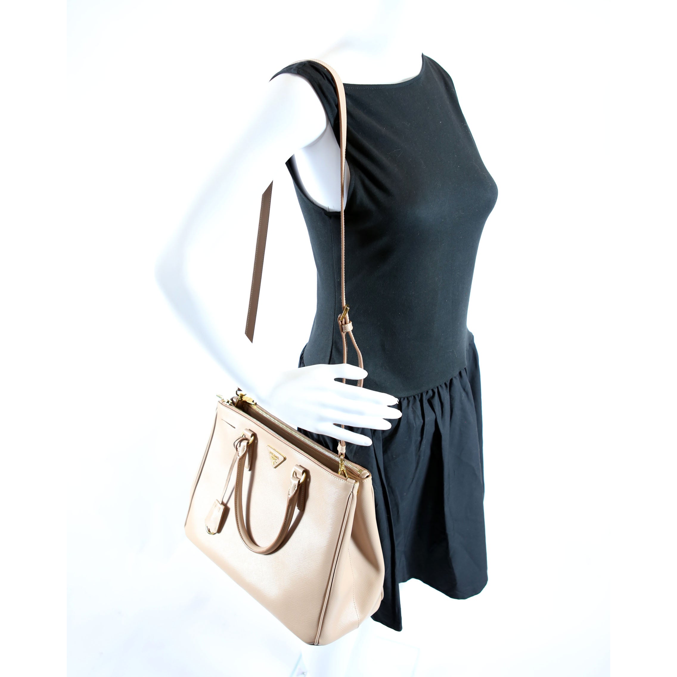 Saffiano Galleria Medium Beige