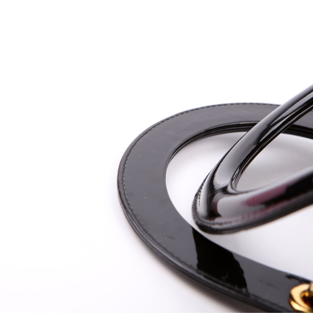 Lady Dior Large Patent Black