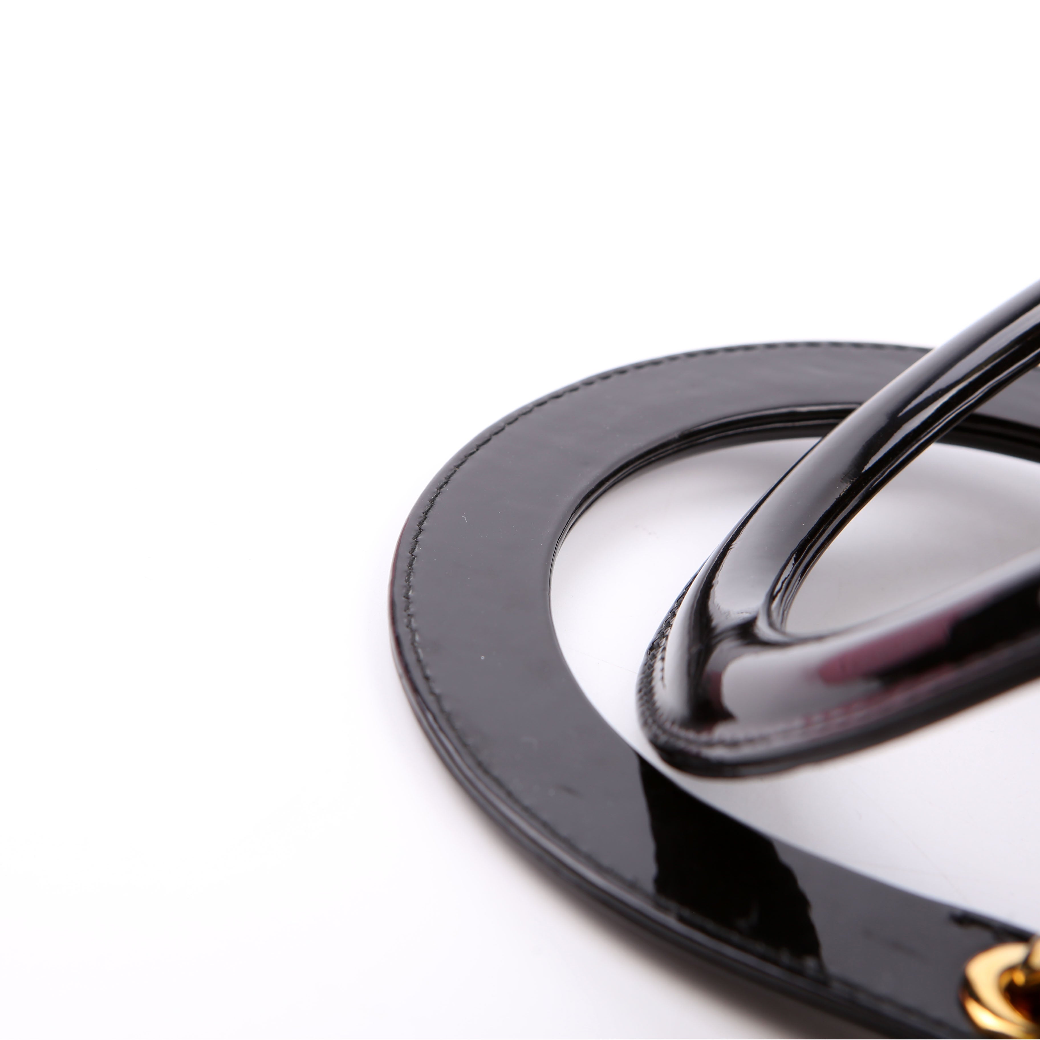 Lady Dior Large Patent Black