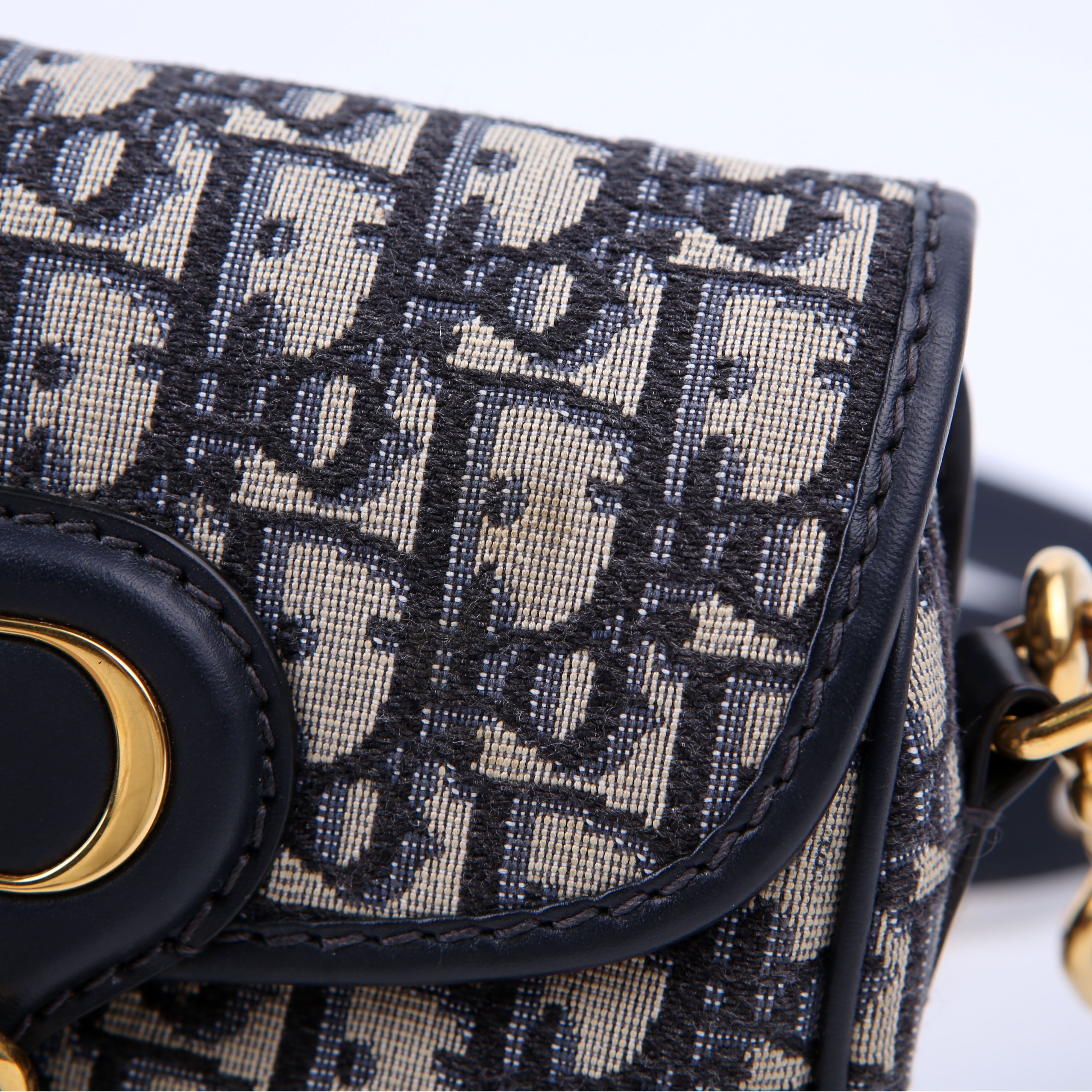 Dior Bobby Bag Small Oblique Navy