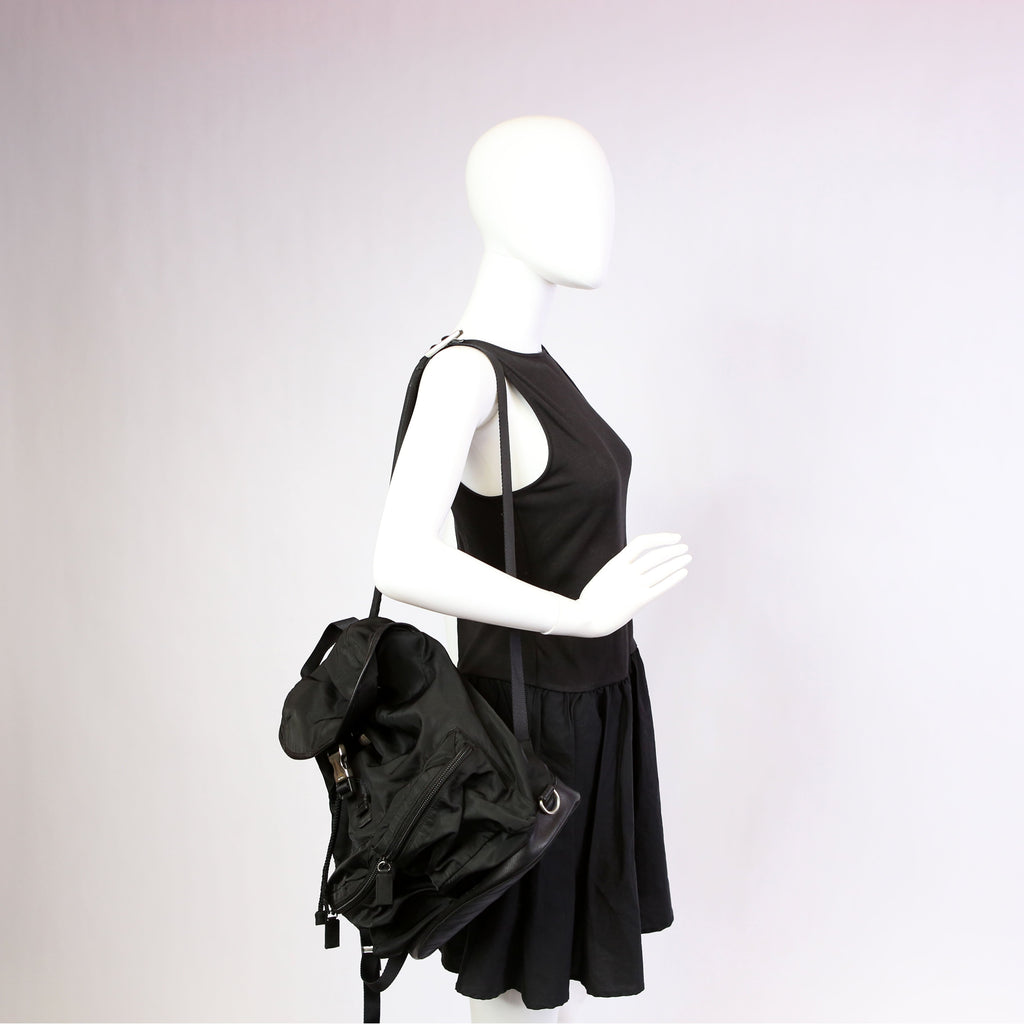Prada Nylon Backpack Small Black
