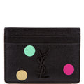 SAINT LAURENT Grain De Poudre Card Holder Black