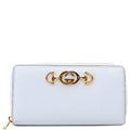 Gucci 570661 Zumi Zip Around Wallet Blue