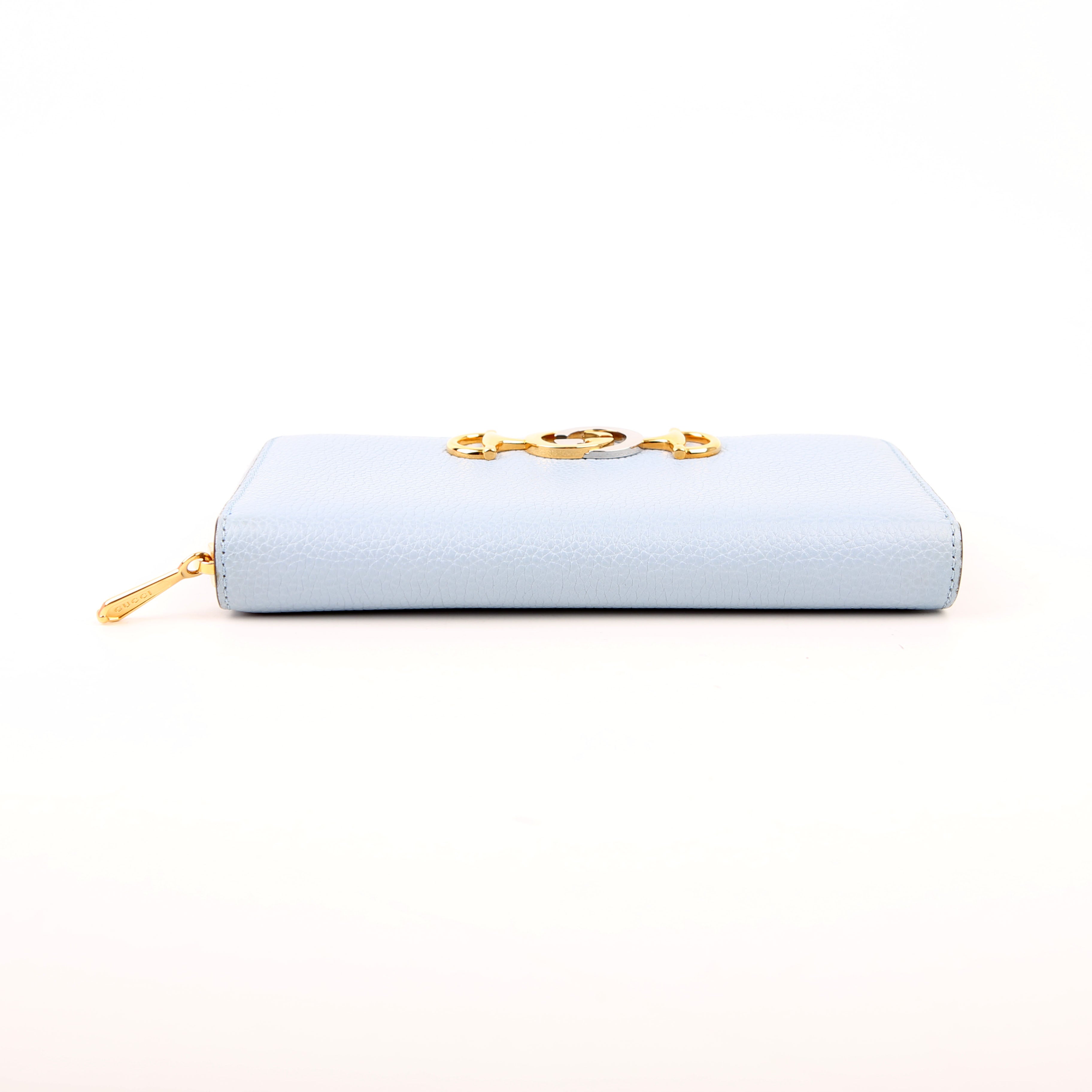 Gucci 570661 Zumi Zip Around Wallet Blue