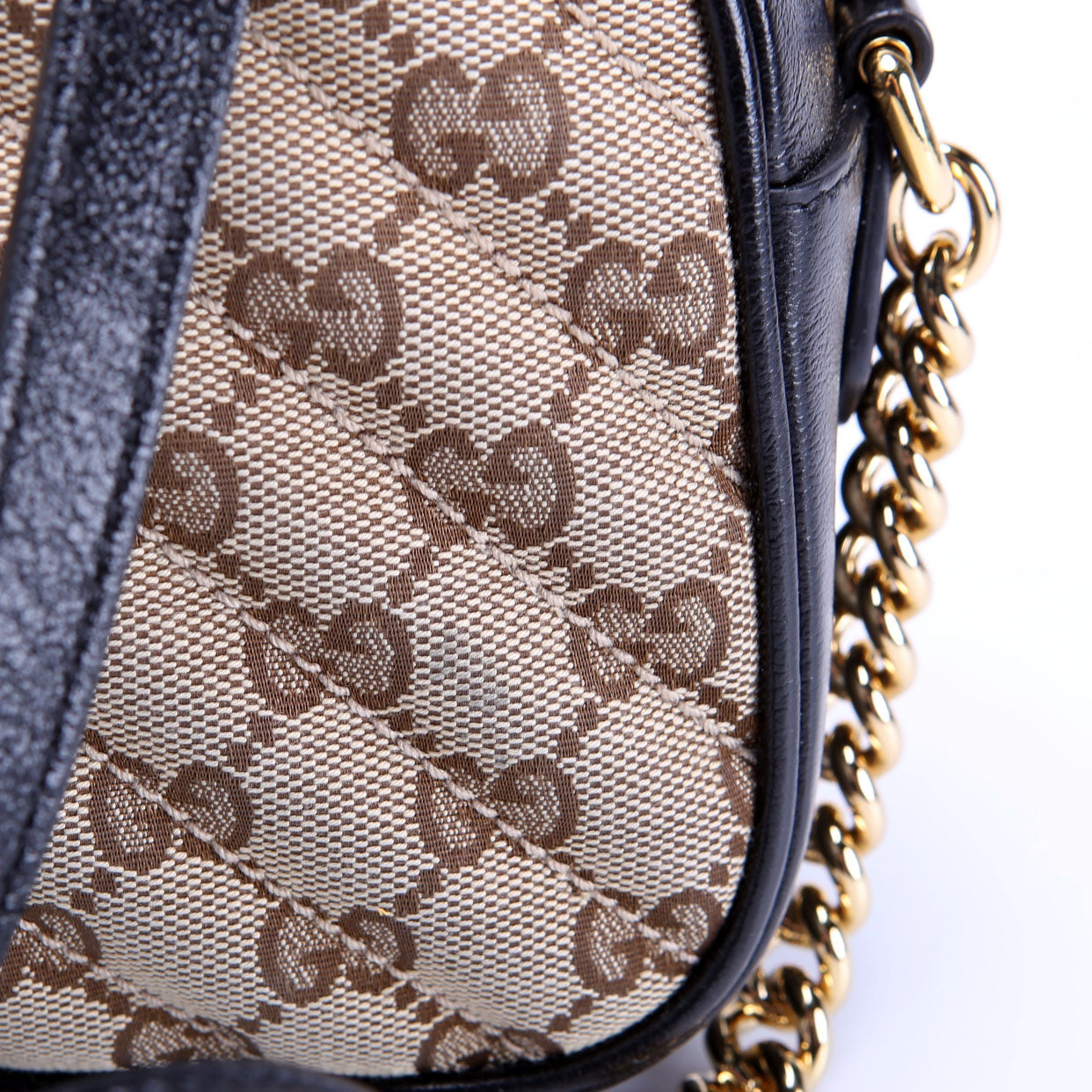 Gucci 447632 Marmont Small GG Canvas Camera
