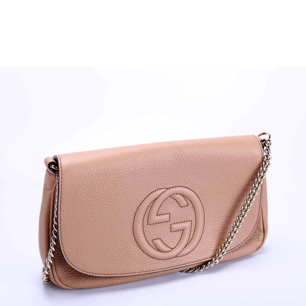 336752 Soho Chain Crossbody Medium Tan