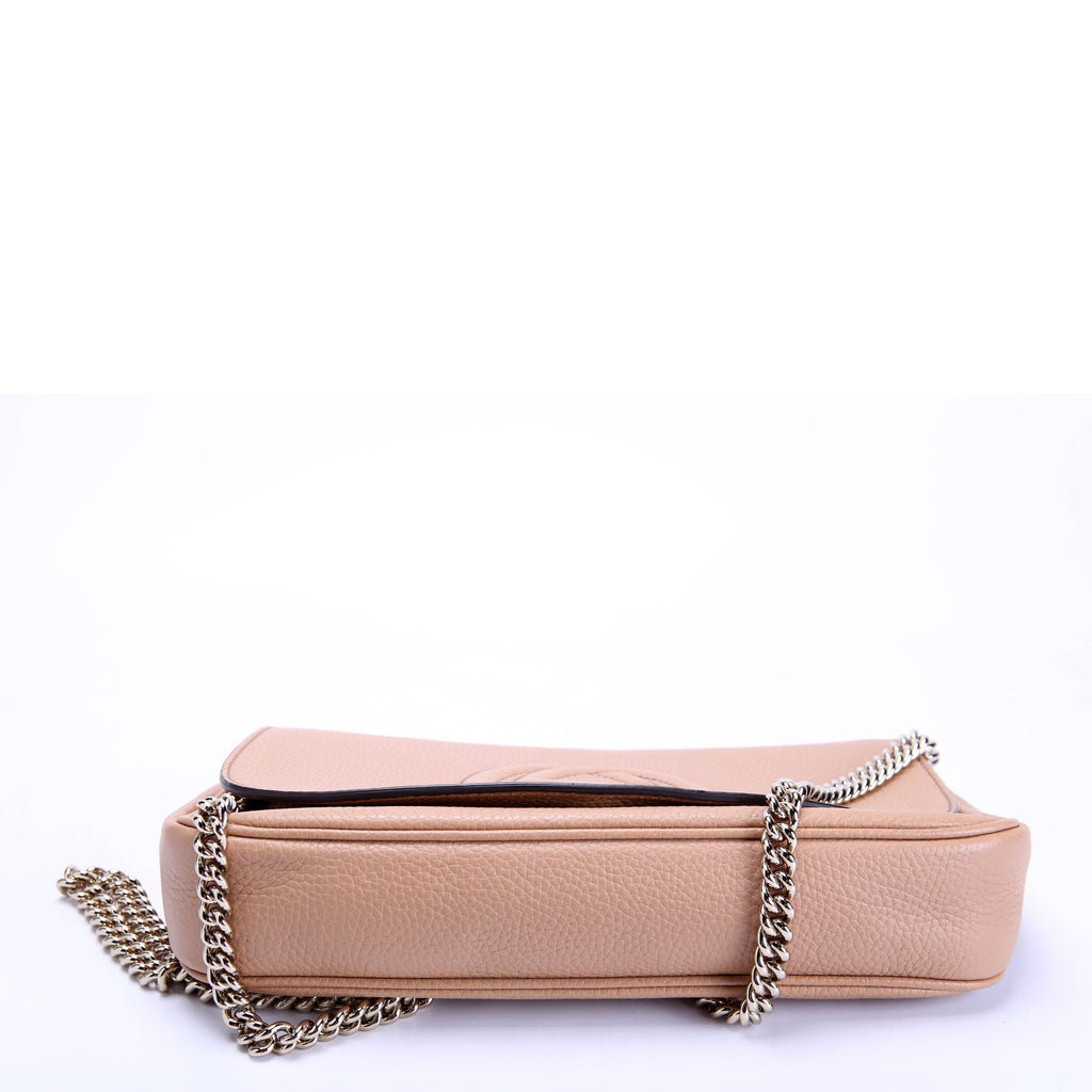 336752 Soho Chain Crossbody Medium Tan