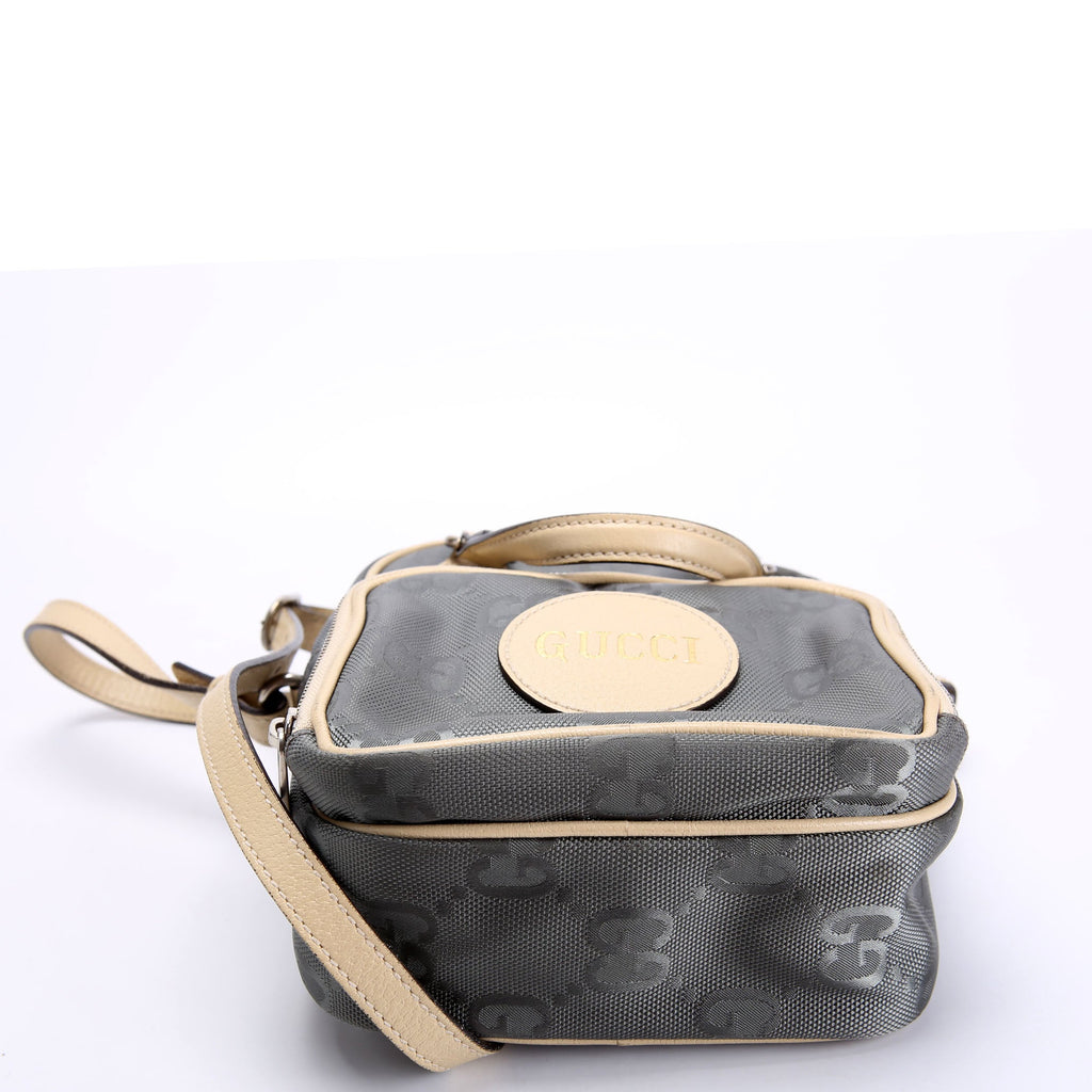 Gucci 625850 GG Nylon Off The Grid Shoulder Bag Grey/Beige