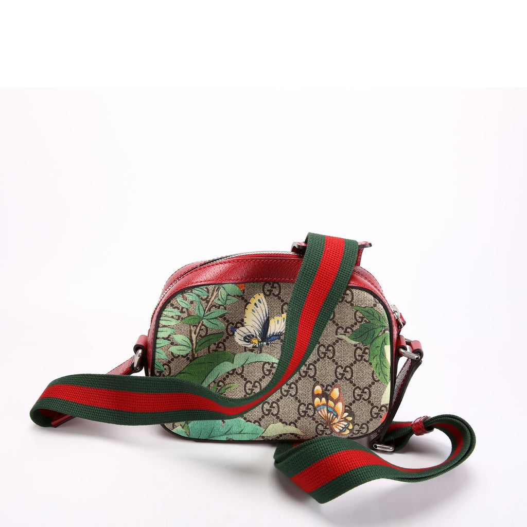 Gucci 450948 GG Supreme Tian Small Shoulder Bag Red/Multicolor