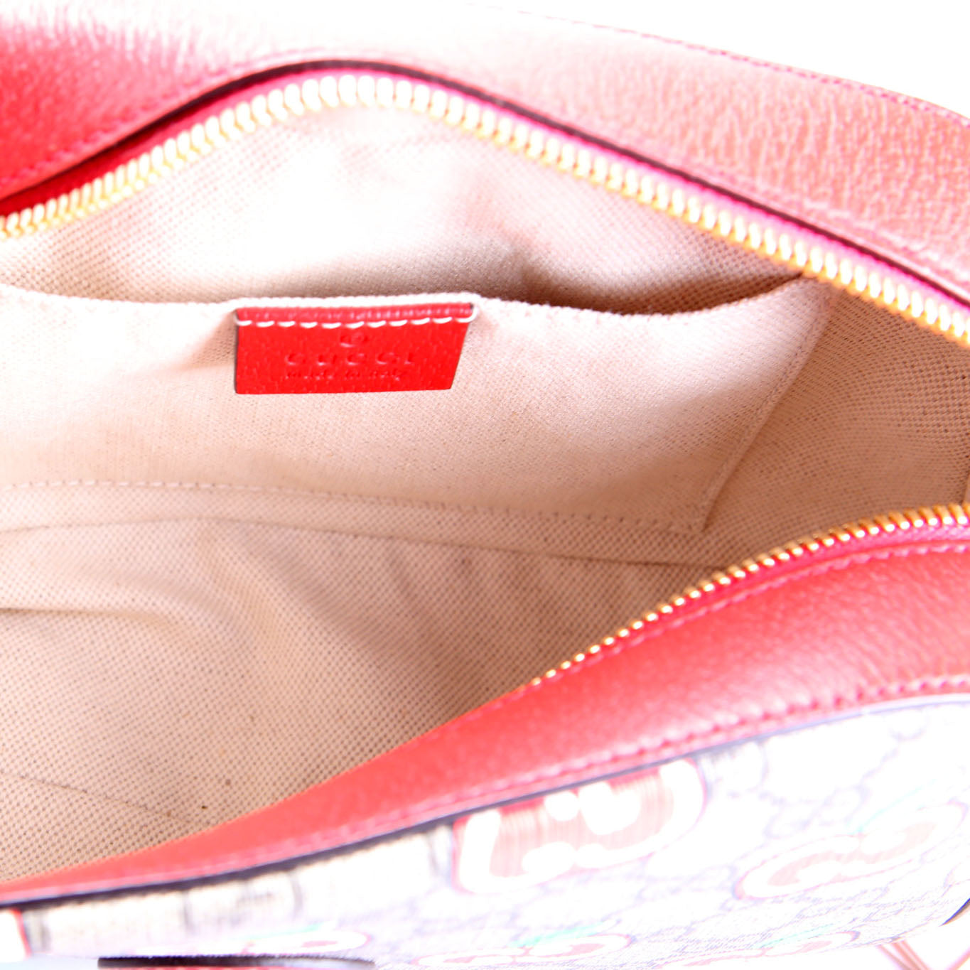 Gucci 574886 GG Apple Shoulder Bag Red