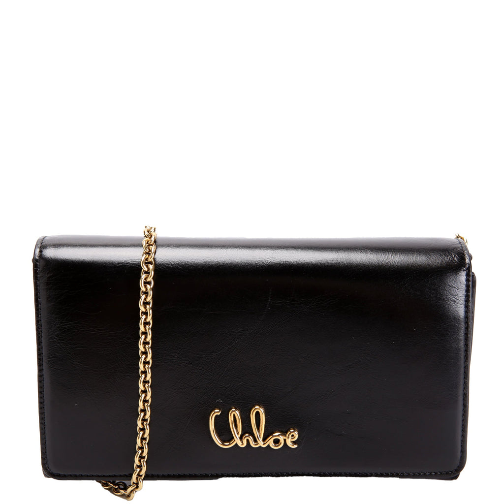 Iconic Flap Wallet On Chain Black