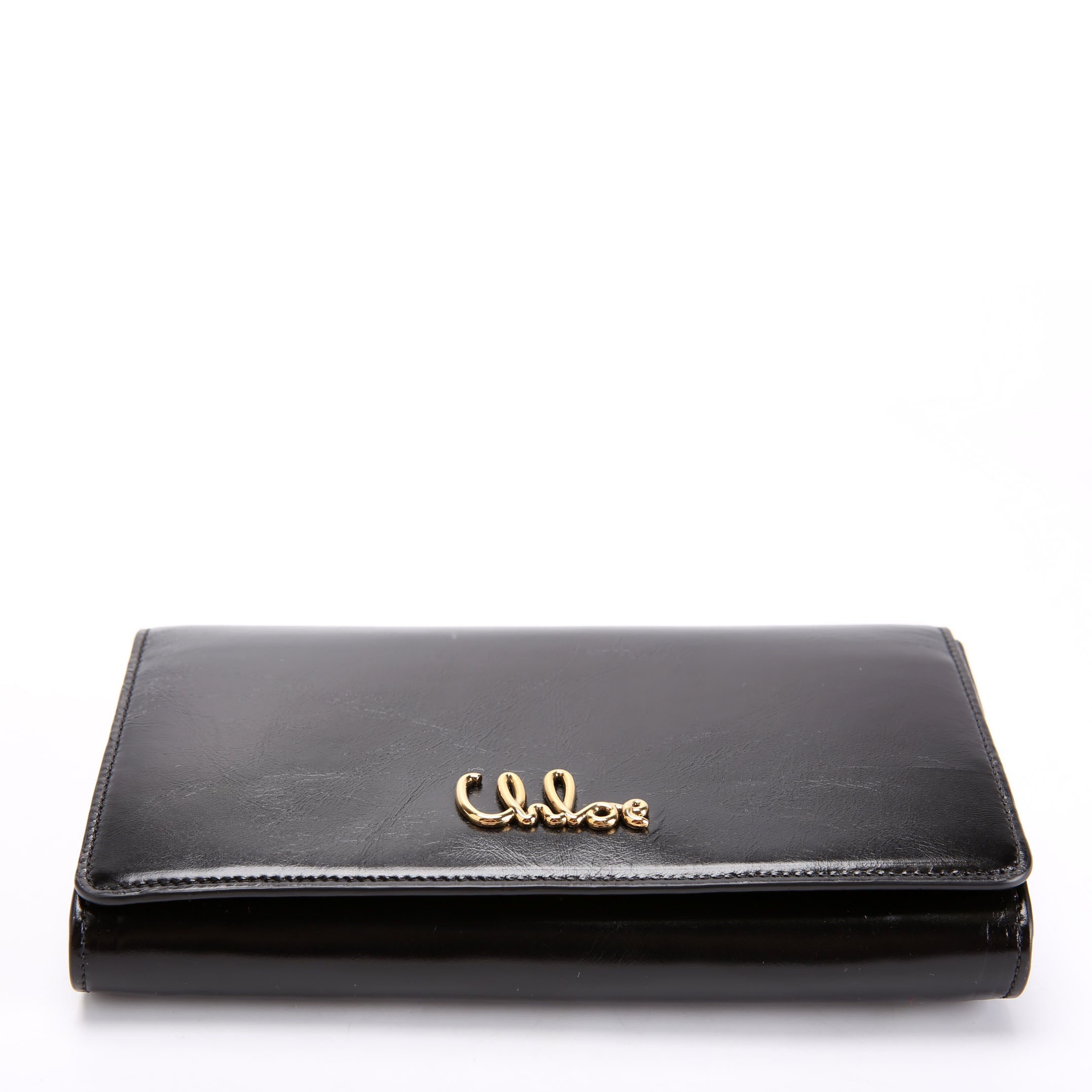 Iconic Flap Wallet On Chain Black