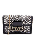 Dauphine Chain Wallet Since 1854 Jacquard Black/White
