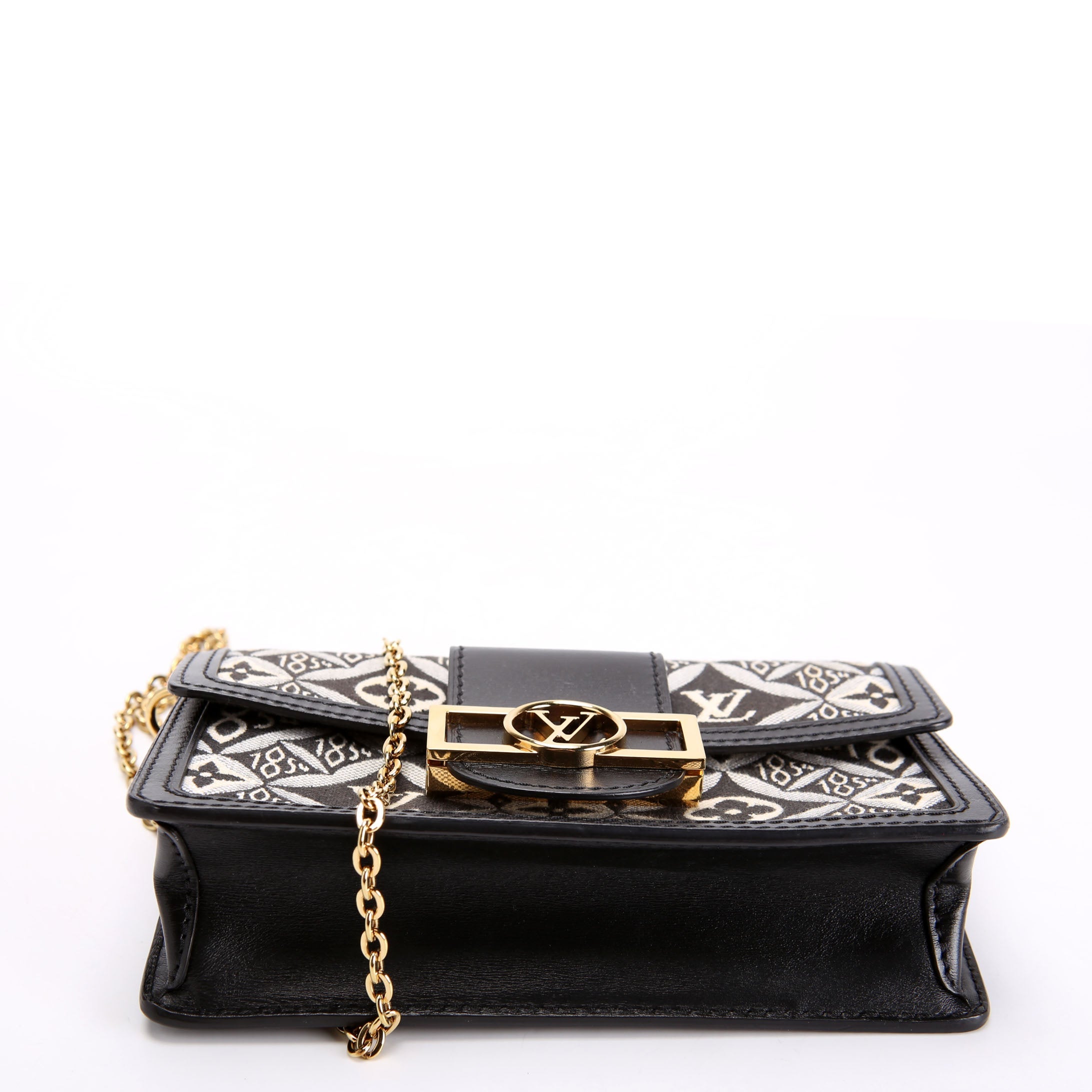 Dauphine Chain Wallet Since 1854 Jacquard Black/White