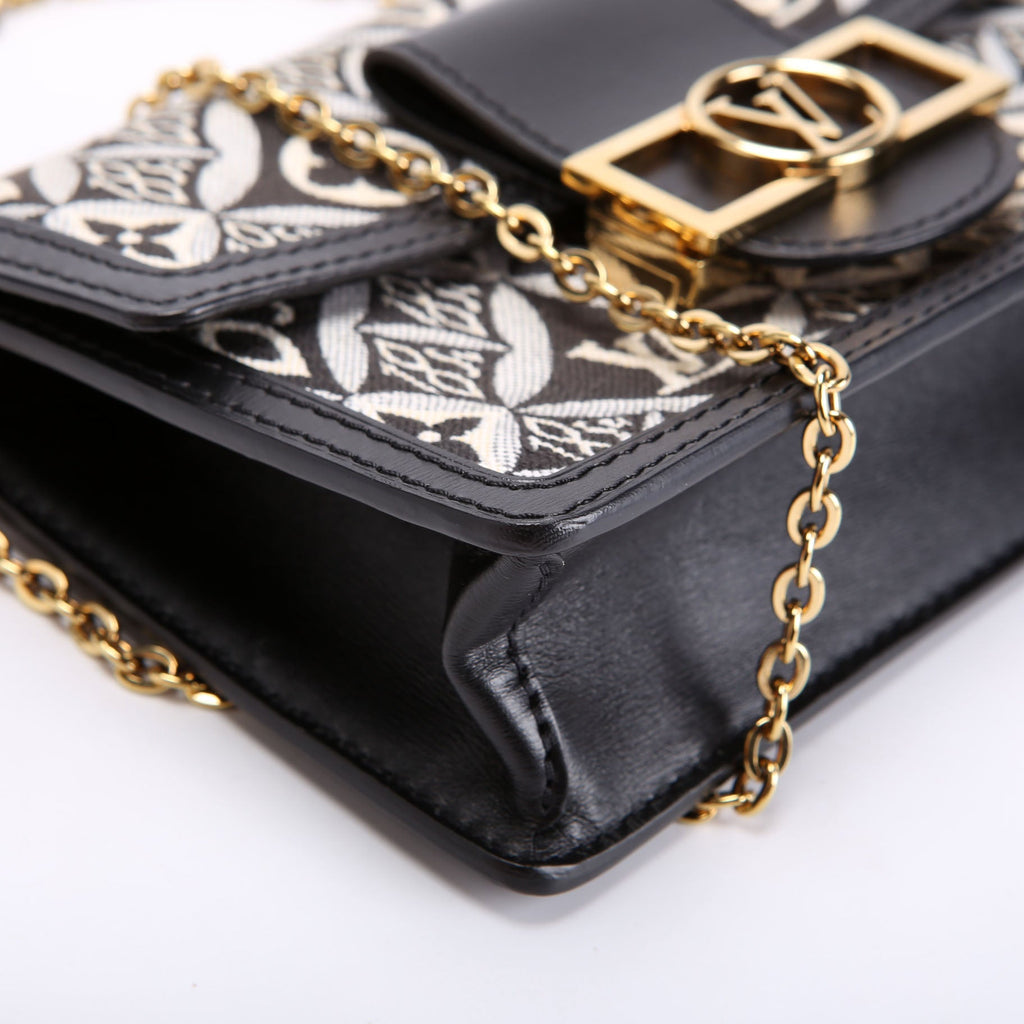 Dauphine Chain Wallet Since 1854 Jacquard Black/White