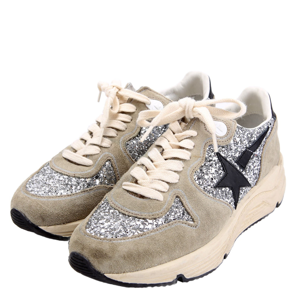 Running Sneakers Size 36 Gray/Glitter