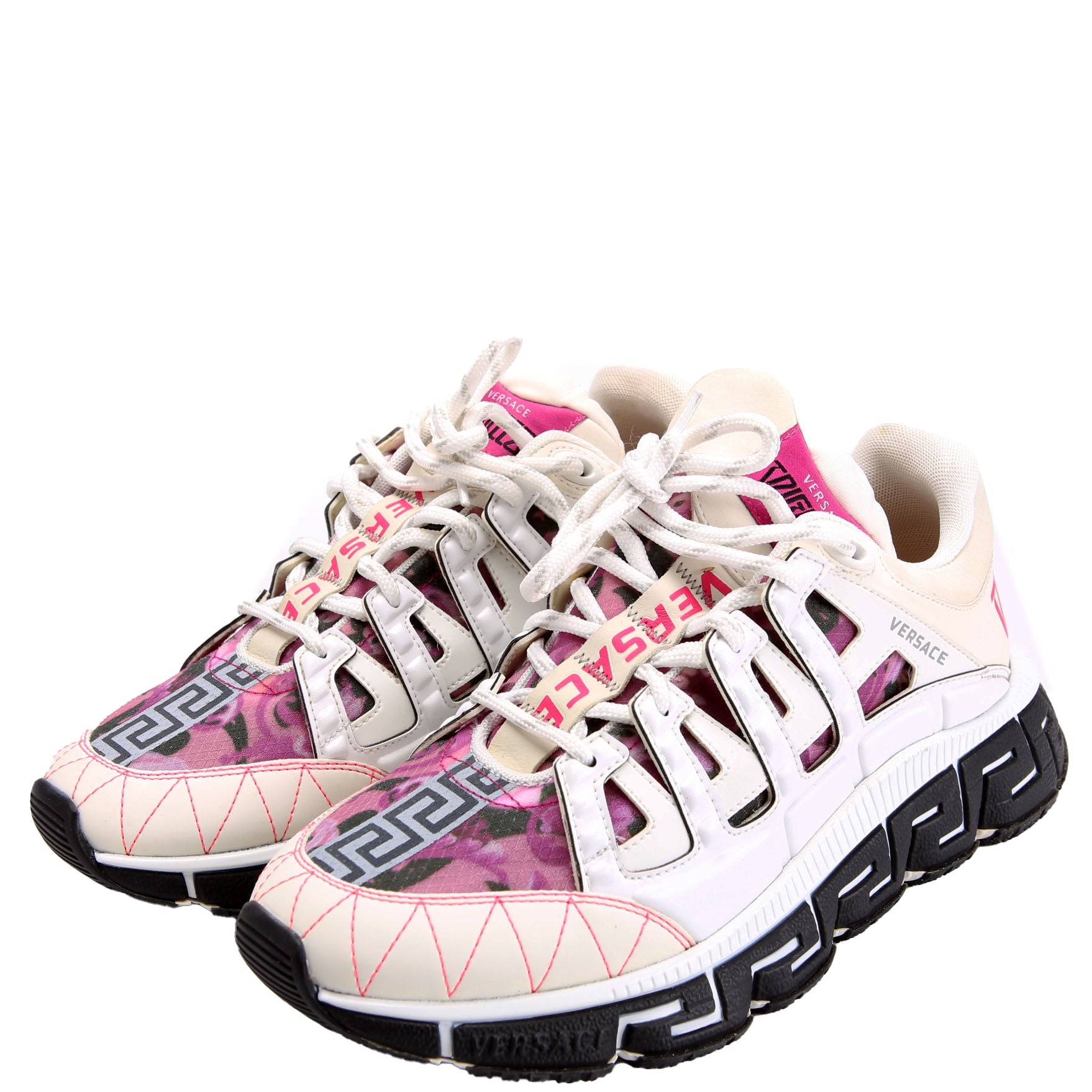 Trigreca Low Top Sneakers Size 40 White/Pink