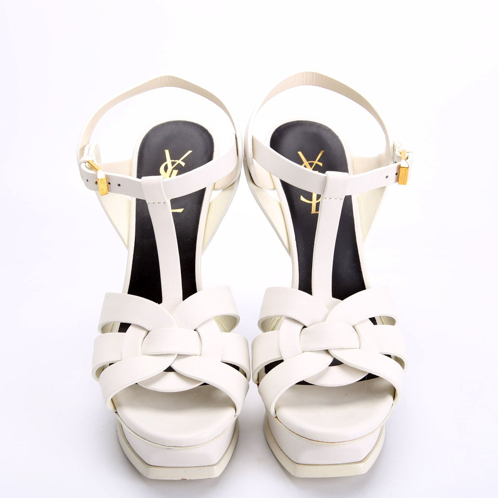 Tribute Platform Sandals Heels Size 37 White