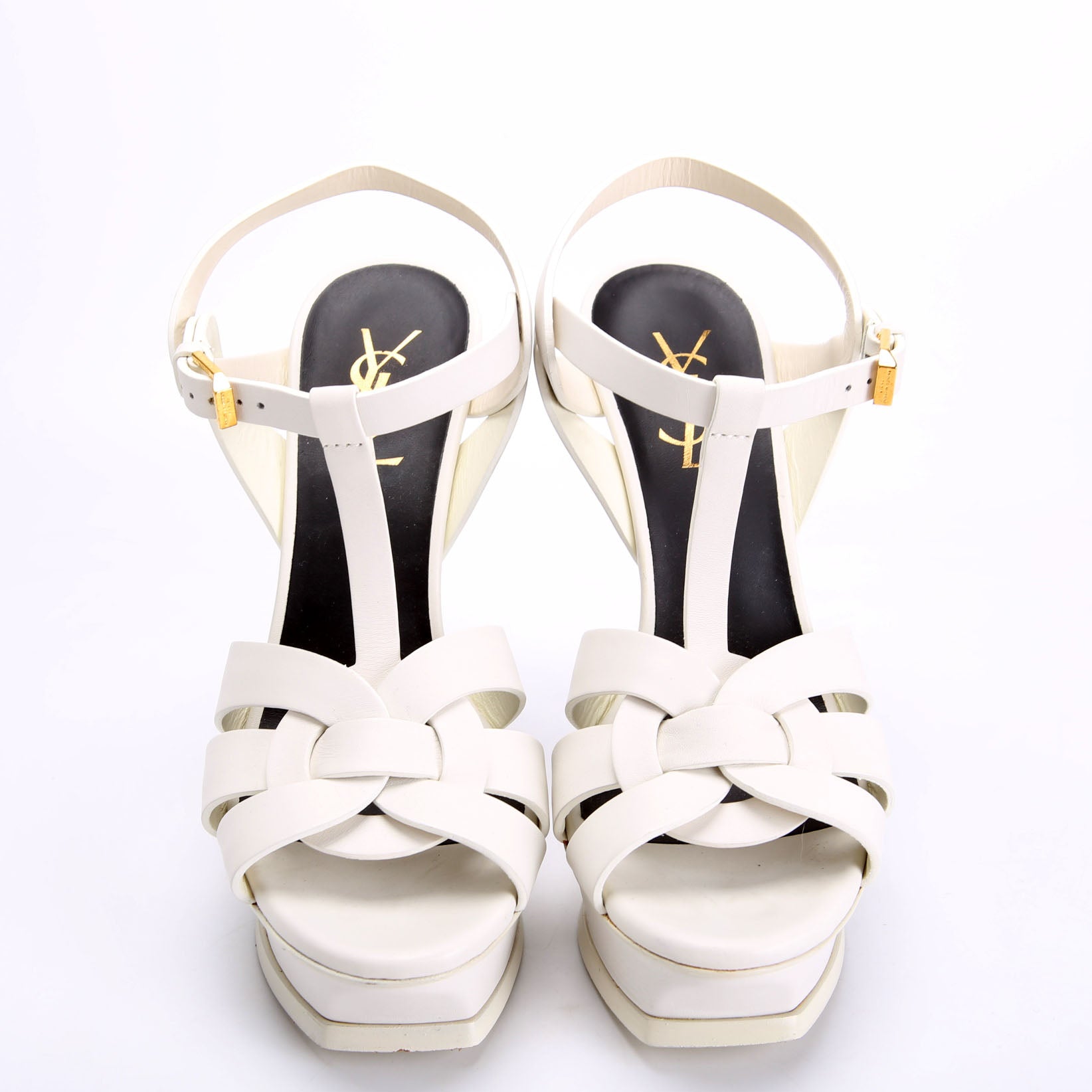 Tribute Platform Sandals Heels Size 37 White