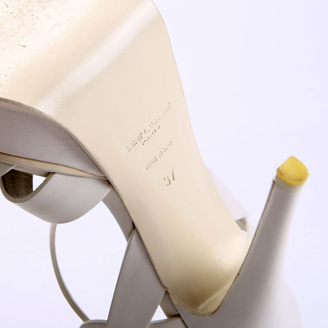 Tribute Platform Sandals Heels Size 37 White